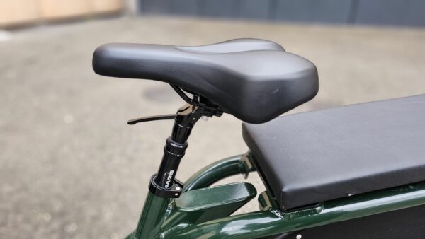 La selle confortable du vélo Longtail et cargo Le Formidable de la marque Galian