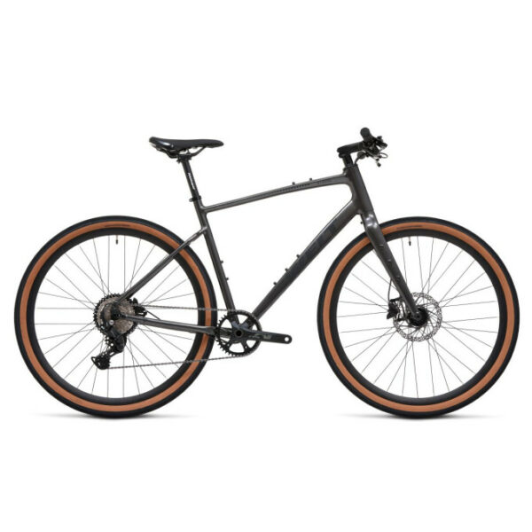 Le vélo stroke 1.0 de la marque Welt vu de profil avec son dérailleur 9 vitesses en mono plateau