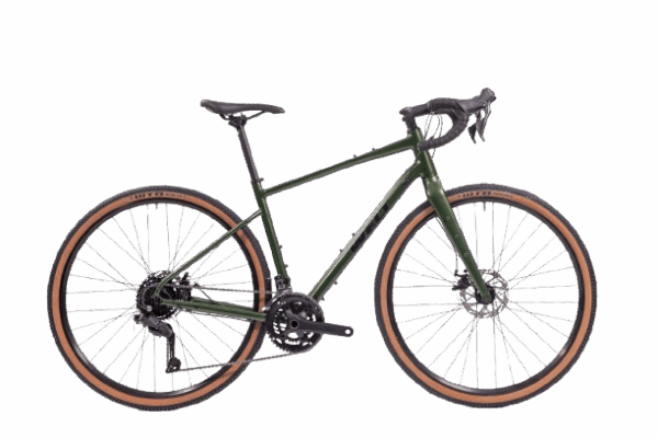 Vélo Voyager 1.0 de la marque Welt dans son superbe coloris vert offre des finitions remarquables