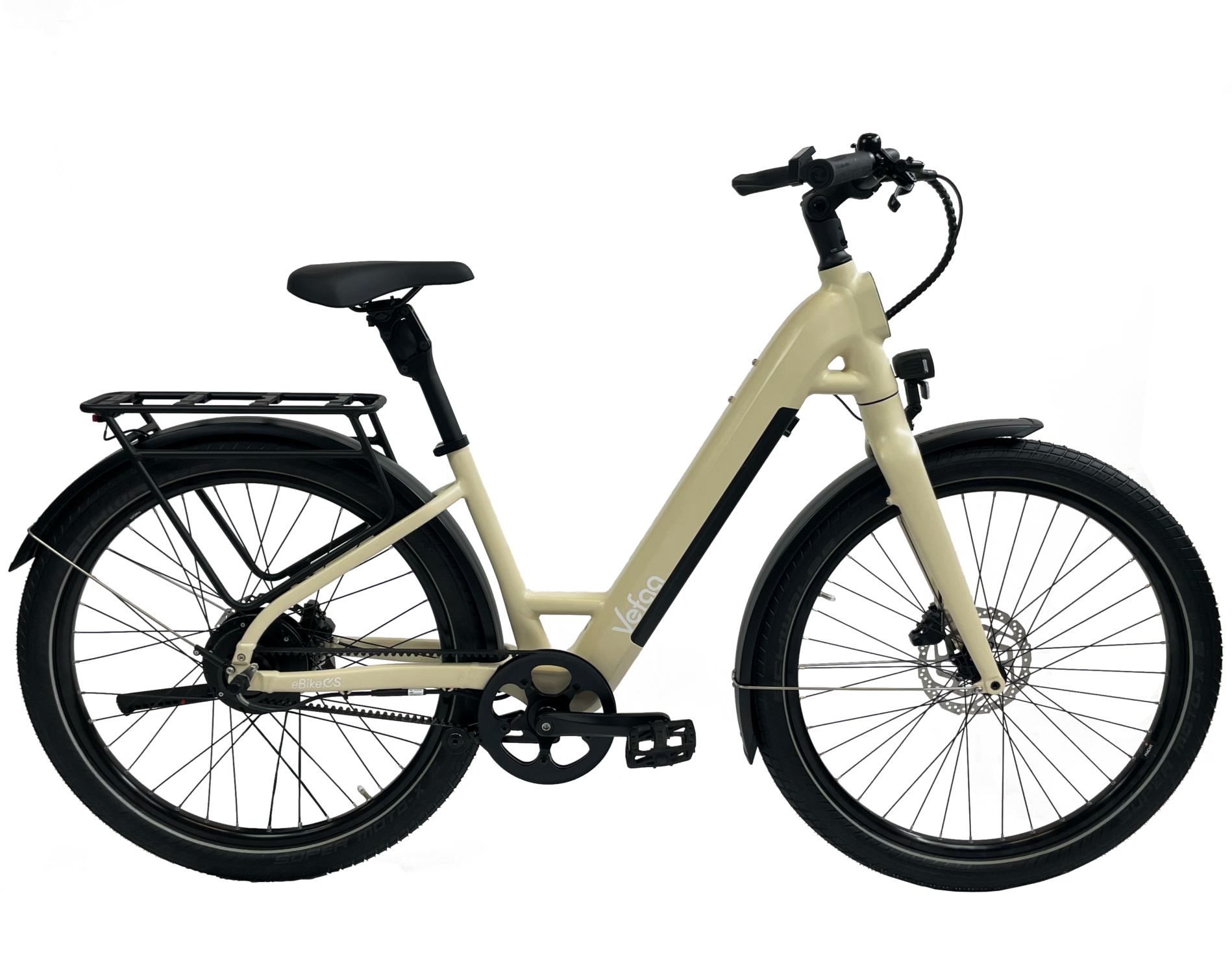Le vélo électrique Bonjour en coloris beige