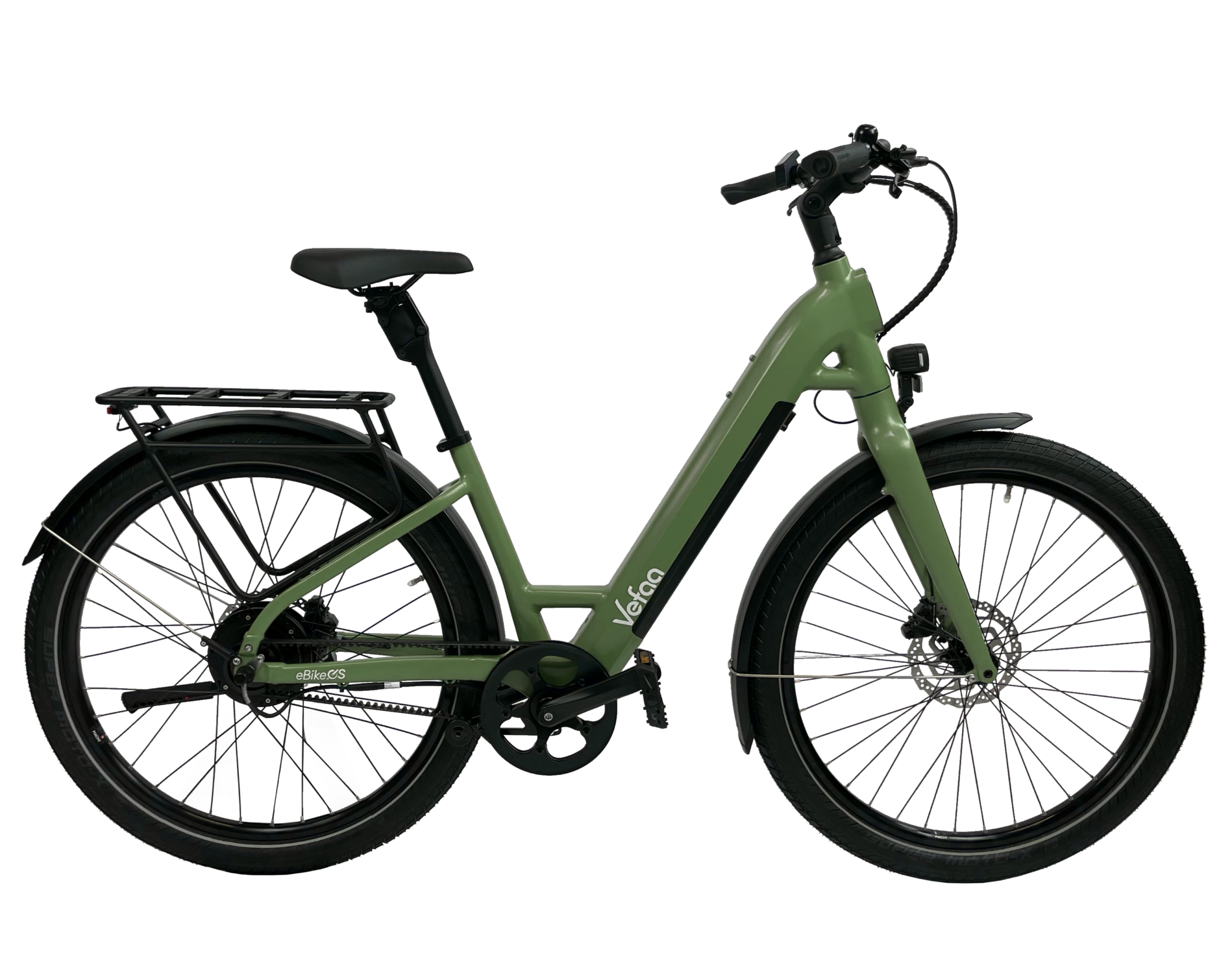 Le vélo électrique Bonjour en coloris vert