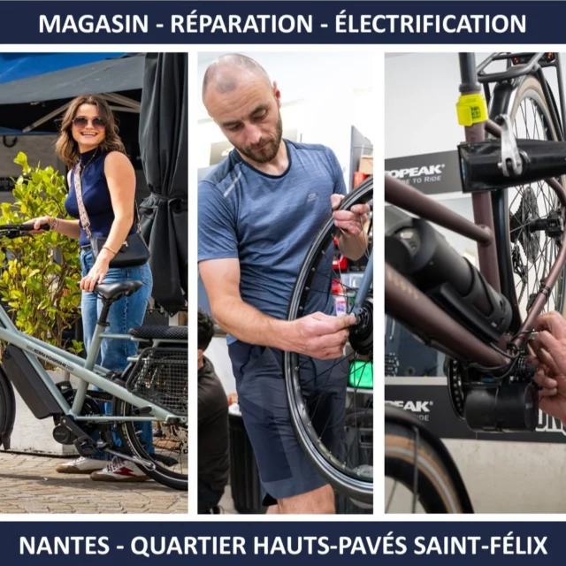 🚲 Votre destination Vélo 3-en-1 au cœur de Nantes !  Besoin d'acheter, de réparer ou de booster votre vélo ? 
L'équipe du Cycle Nantais vous attend dans le quartier Hauts-Pavés Saint-Félix ! 🛠️✨  Ici, on s'occupe de tout :
🛍️ Côté Magasin : des pépites pour trouver le vélo de vos rêves.
🛠️ Côté Atelier : entretien et réparations aux petits soins.
⚡ Côté Électrification : on transforme votre vélo classique en électrique !  Passez nous voir au magasin pour discuter de votre projet autour d'un conseil de pro.  📍 Le Cycle Nantais : quartier Hauts-Pavés Saint-Félix, Nantes.  #Nantes #VeloNantes #HautsPavesSaintFelix #LeCycleNantais #VeloElectrique #ReparationVelo #NantesCity